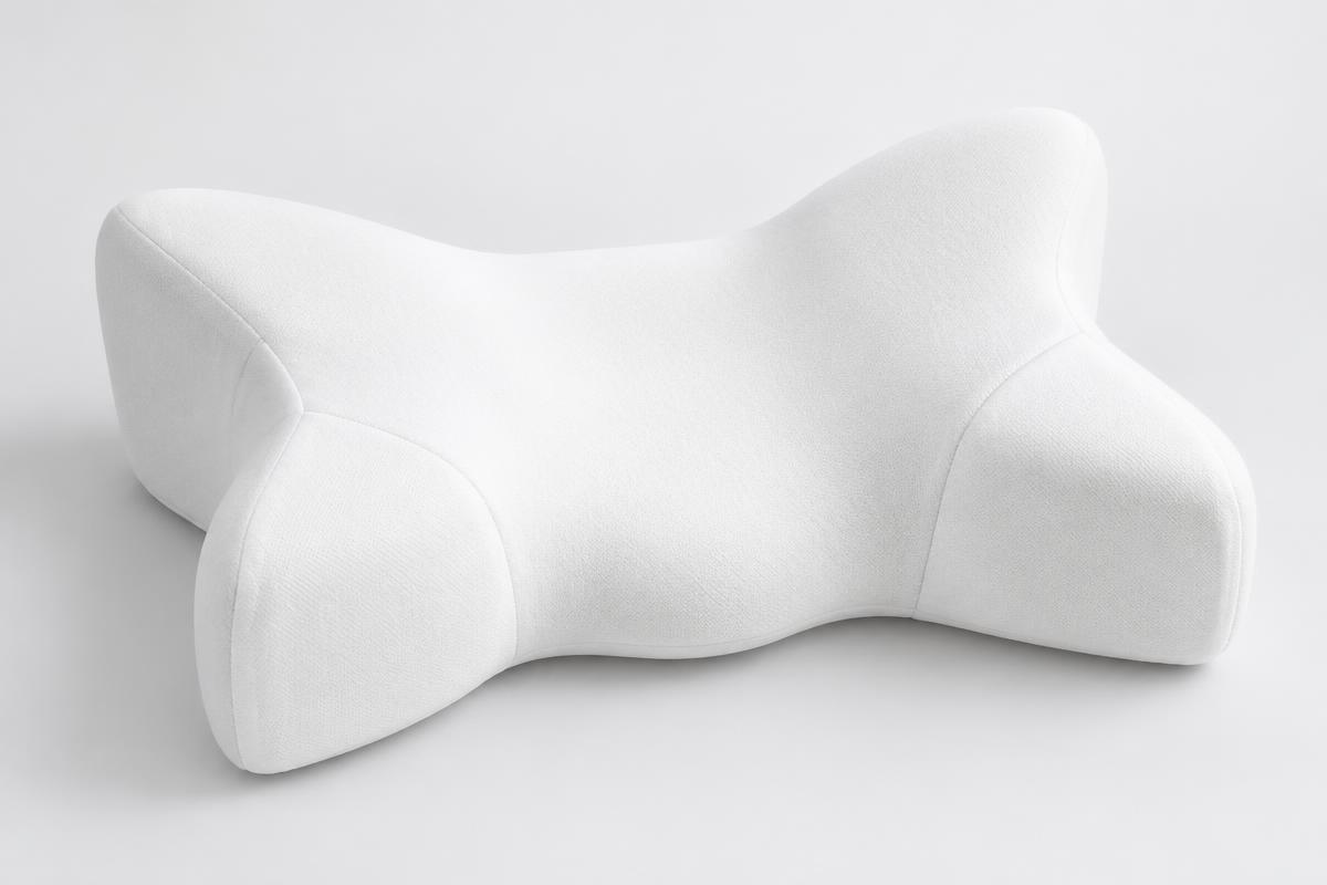 Butterfly-shaped contour memory foam pillow